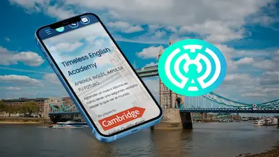 Captura del sitio web para Timeless English Academy en Don Benito